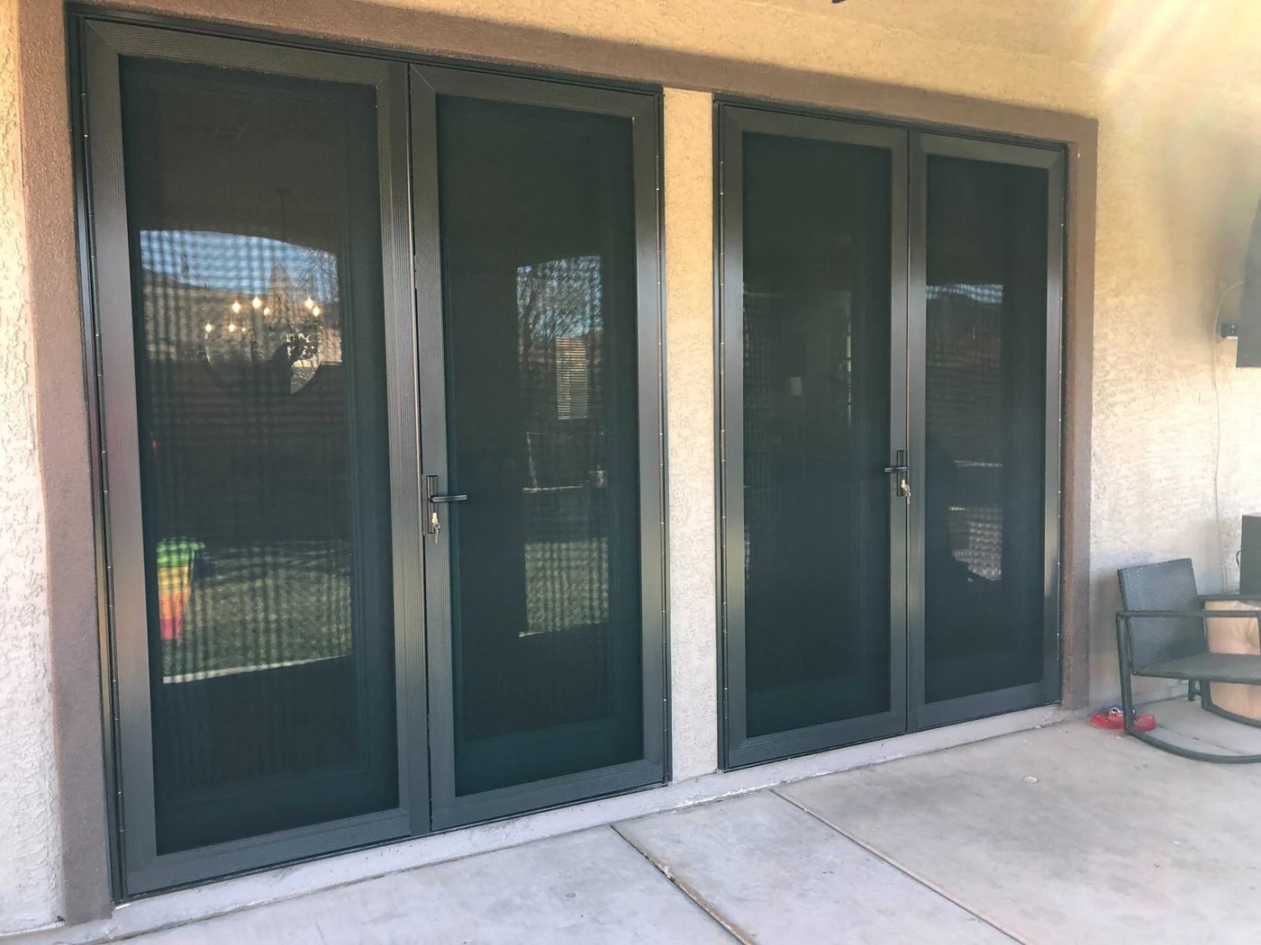 Security Screen Doors installed