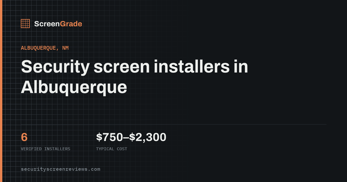 Security Screen Doors in Albuquerque, NM
