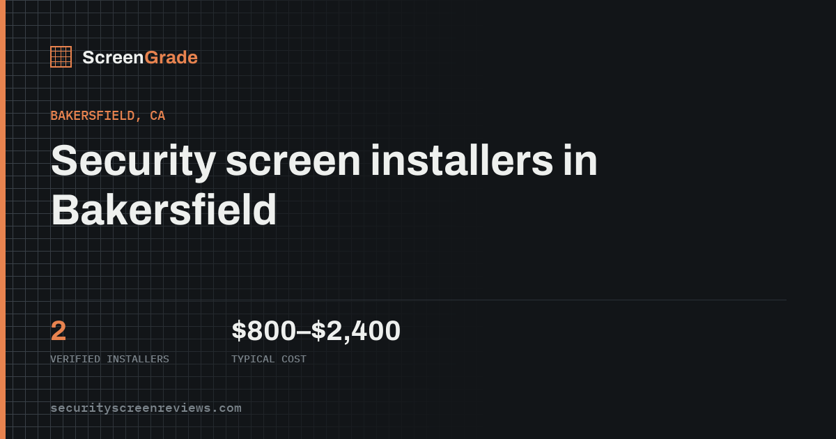Security Screen Doors in Bakersfield, CA