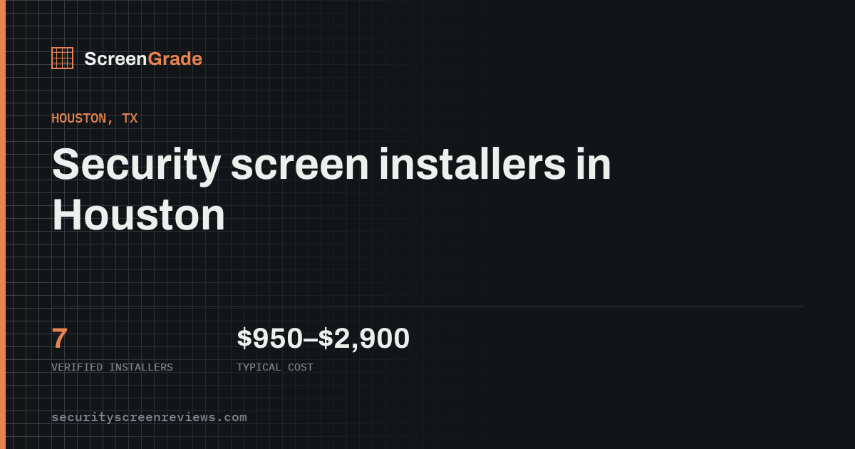 Security Screen Doors in Houston, TX