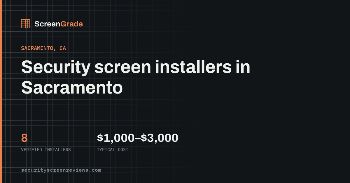 Security Screen Doors in Sacramento, CA