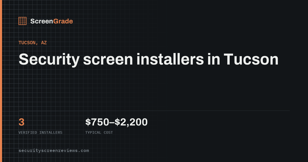 Security Screen Doors in Tucson, AZ